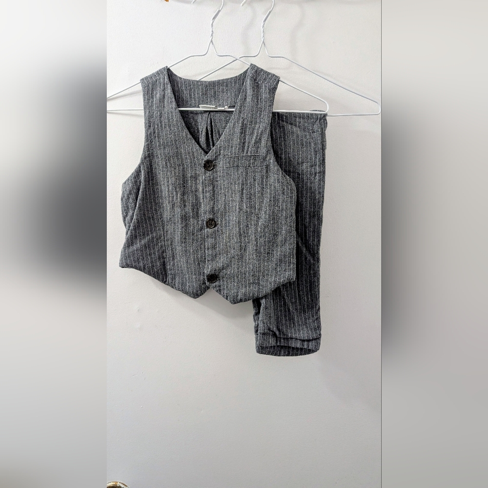 Name It 5 Years Gray Pinstripe Blazer And Pants